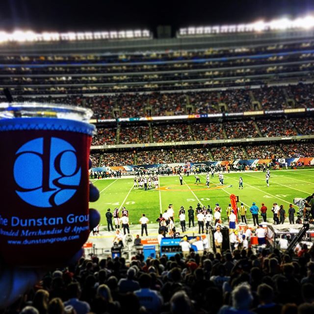 DG Koozie made it to Chi-town for #MNF #soldierfield #CustomKoozie #DunstanGroup