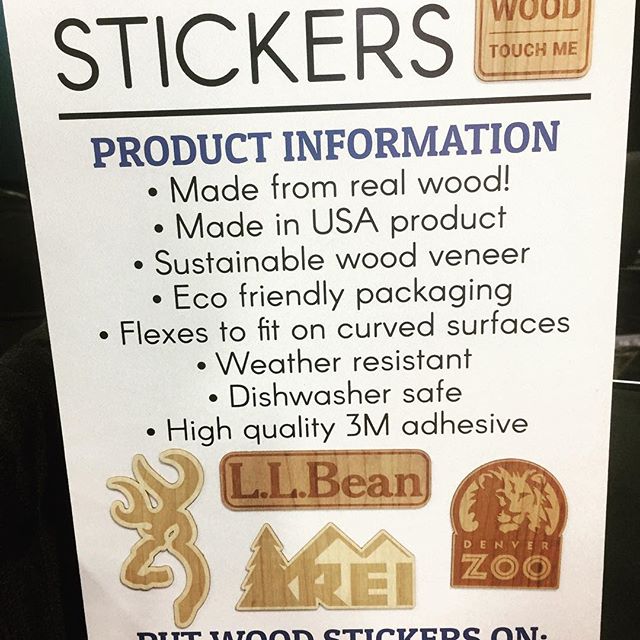 Brand new for 2017!  How can we incorporate the #woodsticker into your marketing message?  #ideaboard #sticker
