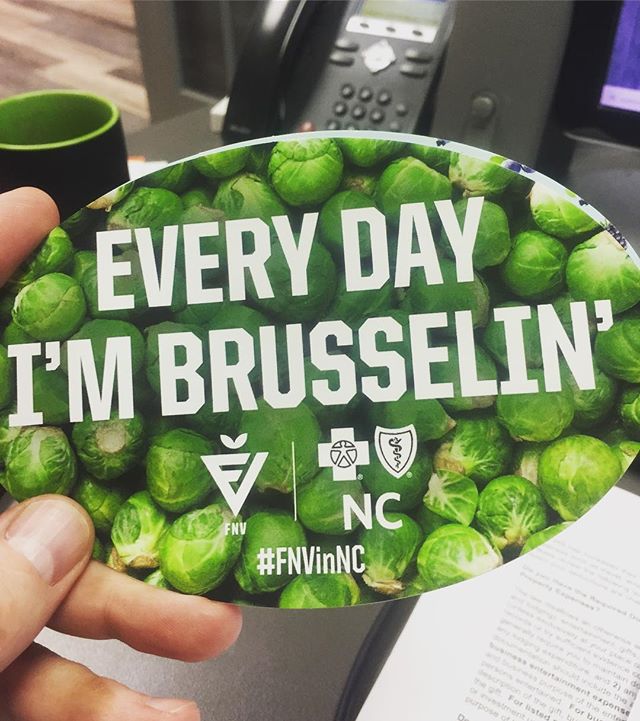 How do we make vegetables fun?? Teamed up with our friends at BESPOKE Sports & Entertainment and rolled these new stickers out... ...#FNVinNC #marketing #sticker #dunstangroup